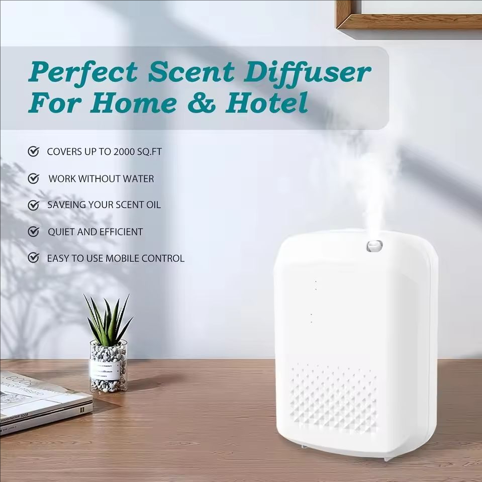 Home Fragrance Electric Diffuser - フレグランスディフューザー、アロマオイルディフューザー、電動式家庭用空気清浄機、壁掛け式エッセンシャルオイルディフューザー（ホテル用）
