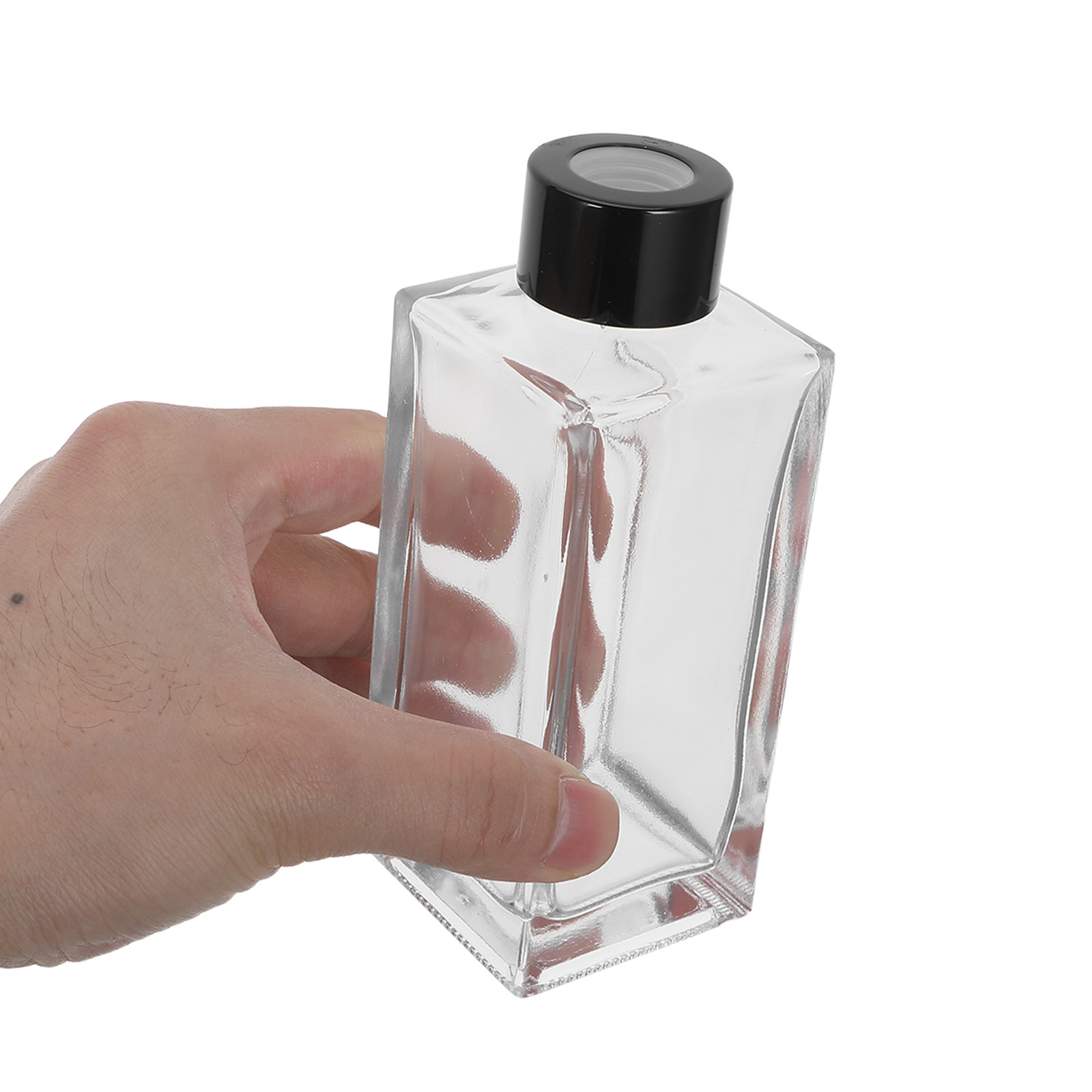Home And You Fragrance Diffuser - 4 セットバスルームフレグランスディフューザーリード小型ミニ透明ガラス香水詰め替えボトルセットホームアロマセラピールーム香りスティック