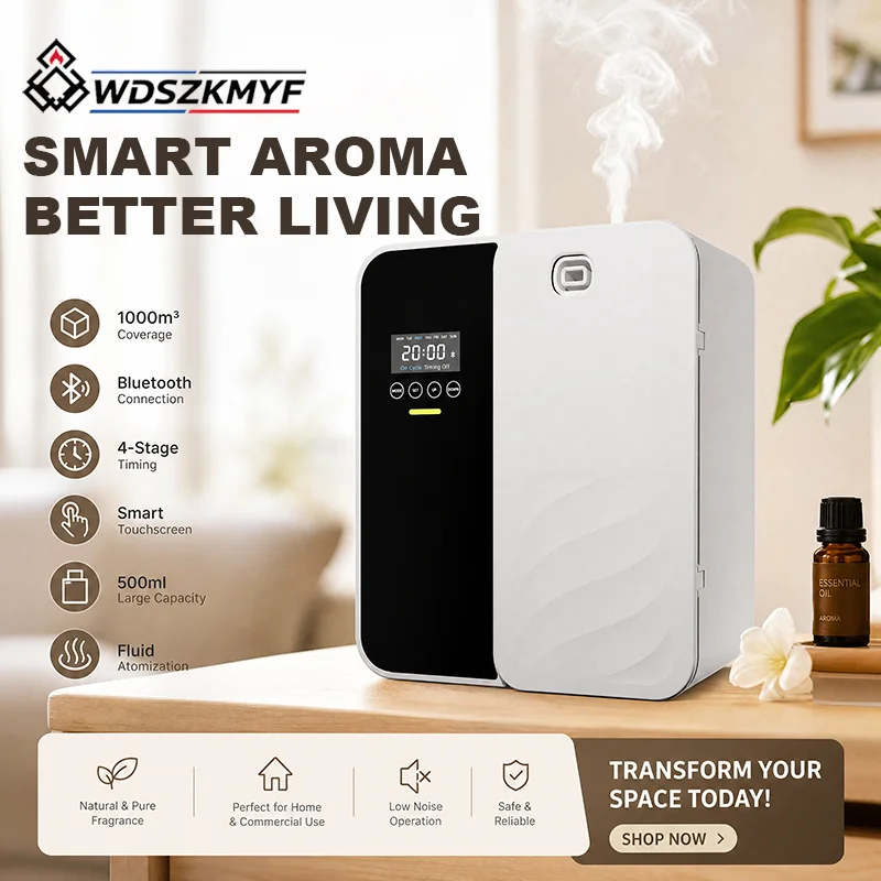 Home Fragrance Electric Diffuser - 電気式無水アロマディフューザー 壁掛け型 ブルートゥース対応 エッセンシャルオイル芳香器 家庭、オフィス、ホテル用