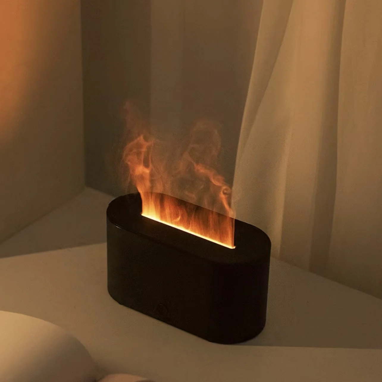 Home Fragrance Electric Diffuser - エアアロマ加湿器ディフューザーエッセンシャルオイル加湿器ミニフレーム自動芳香ディフューザー家庭用加湿器LEDライト付き