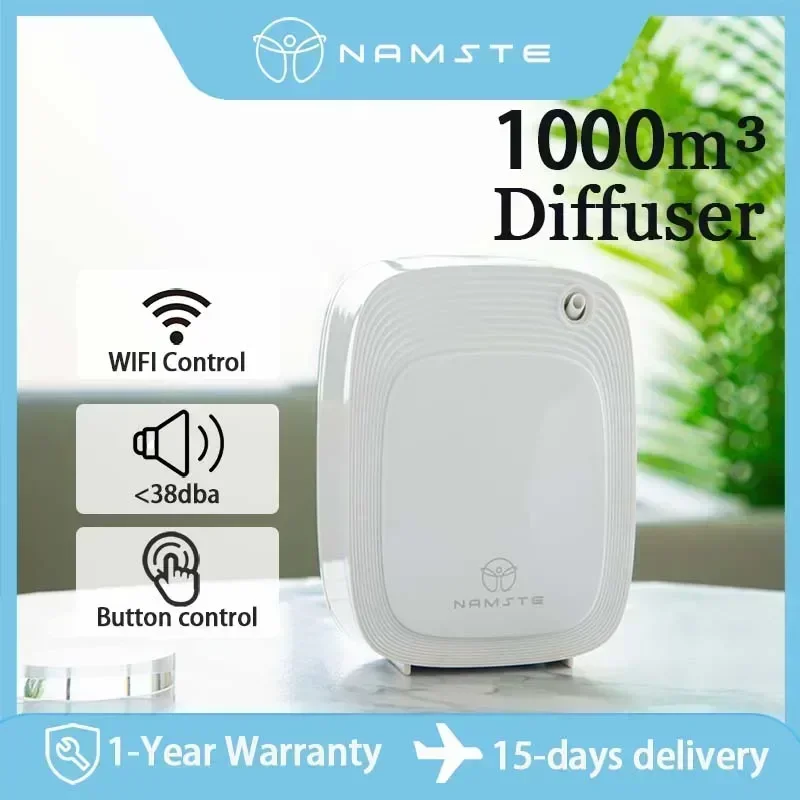Home And You Fragrance Diffuser - Namste 1000m³ アロマディフューザーマシン 200ML 容量エッセンシャルオイル空気清浄機フレグランスオイルディフューザーホームエアフレッシュナーホット