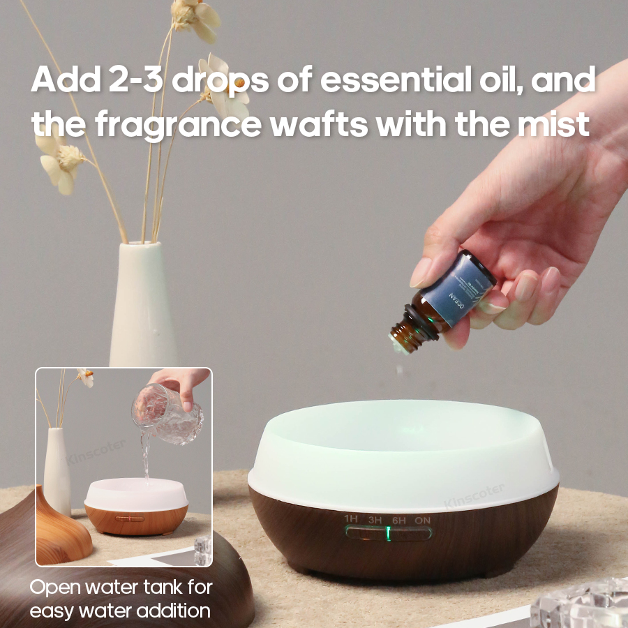 KINSCOTER 木目調アロマディフューザー 300 ミリ - Home Fragrance Oil Diffuser のレビューと価格