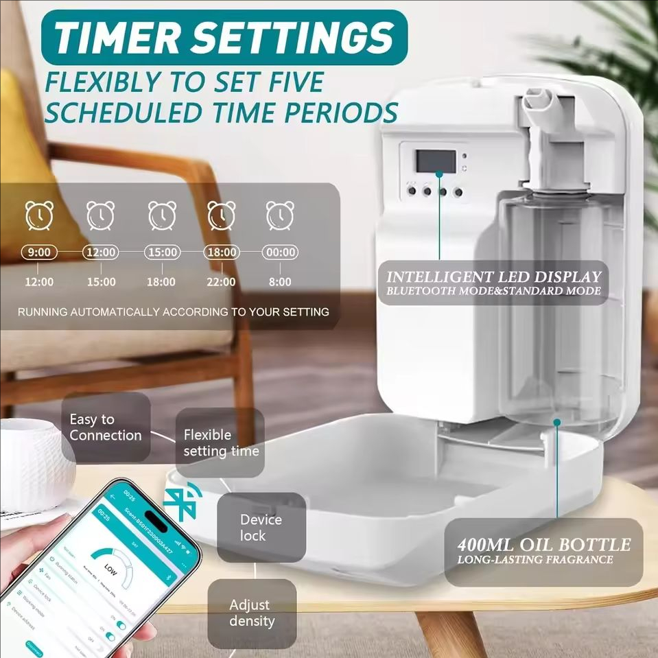 フレグランスディフューザー、アロマオイルディフューザー、電動 - Home Fragrance Electric Diffuser のレビューと価格