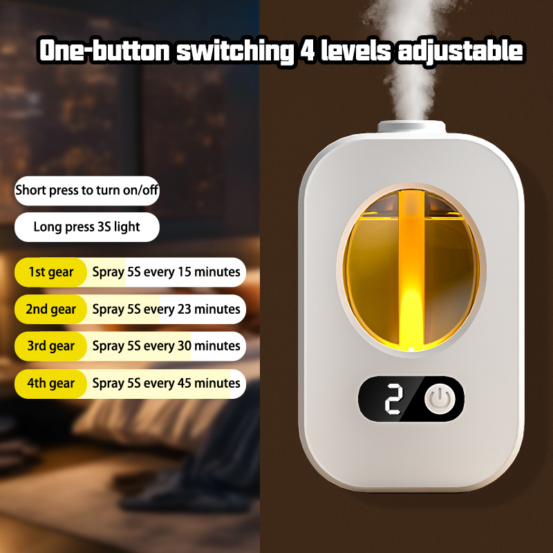 自動ディフューザー アロマセラピーマシン 空気清浄機 トイレ - Home Fragrance Oil Diffuser のレビューと価格