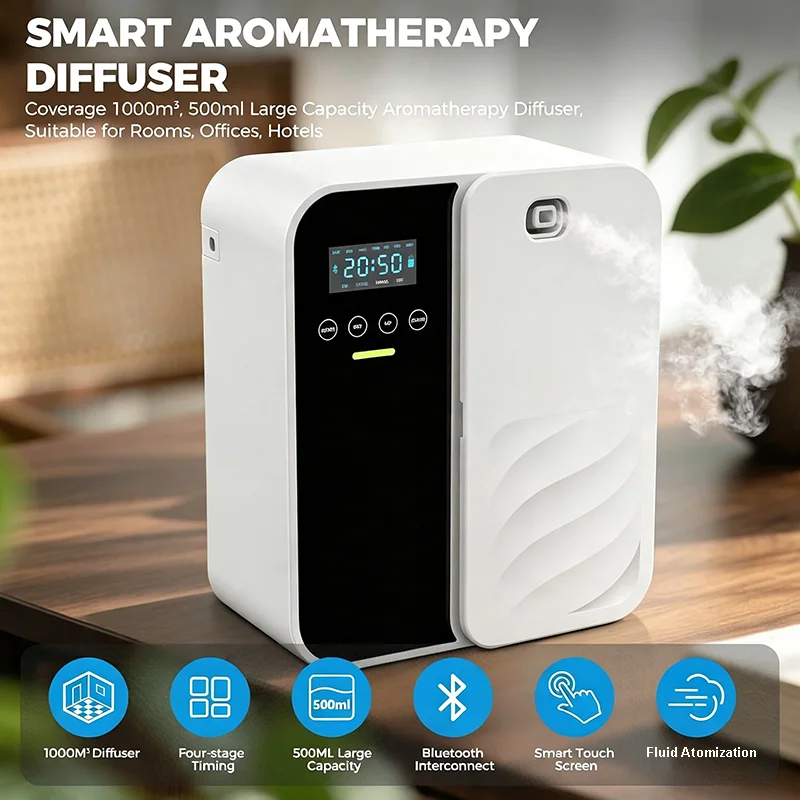 電気式無水アロマディフューザー 壁掛け型 ブルートゥース対応 - Home Fragrance Electric Diffuser のレビューと価格