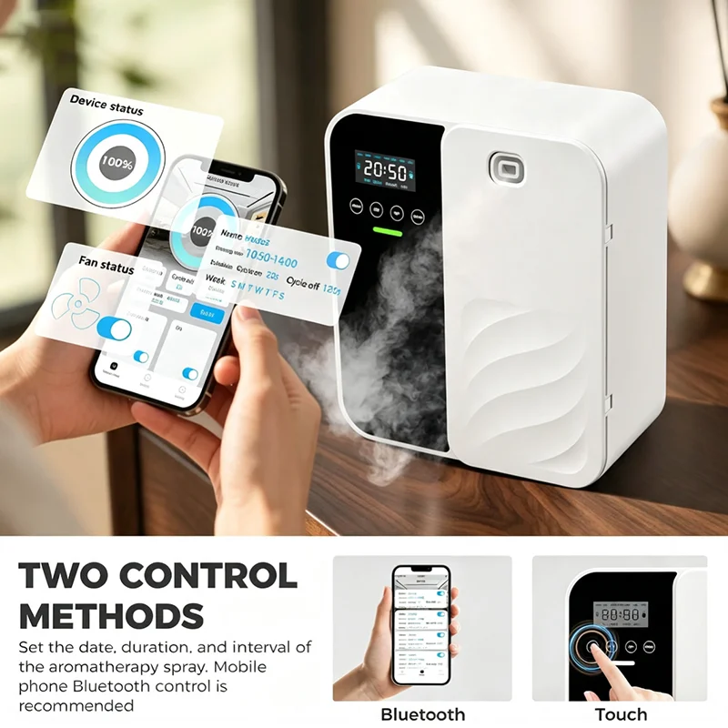 電気式無水アロマディフューザー 壁掛け型 ブルートゥース対応 - Home Fragrance Electric Diffuser のレビューと価格