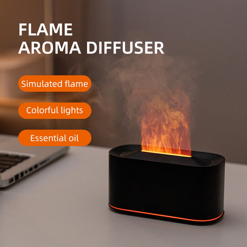 エッセンシャルオイルディフューザー、炎のカラフルな水蒸気火炎 - Home Fragrance Oil Diffuser のレビューと価格