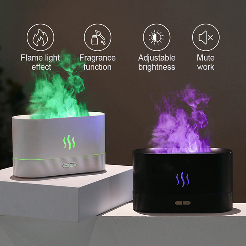 USBデスクトップフレームアロマディフューザー加湿器 7色シ - Home Fragrance Oil Diffuser のレビューと価格
